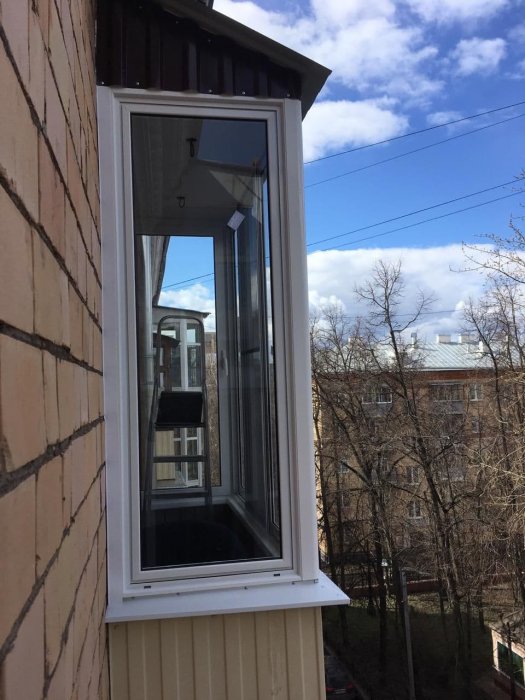 Ремонт балкона с установкой окна