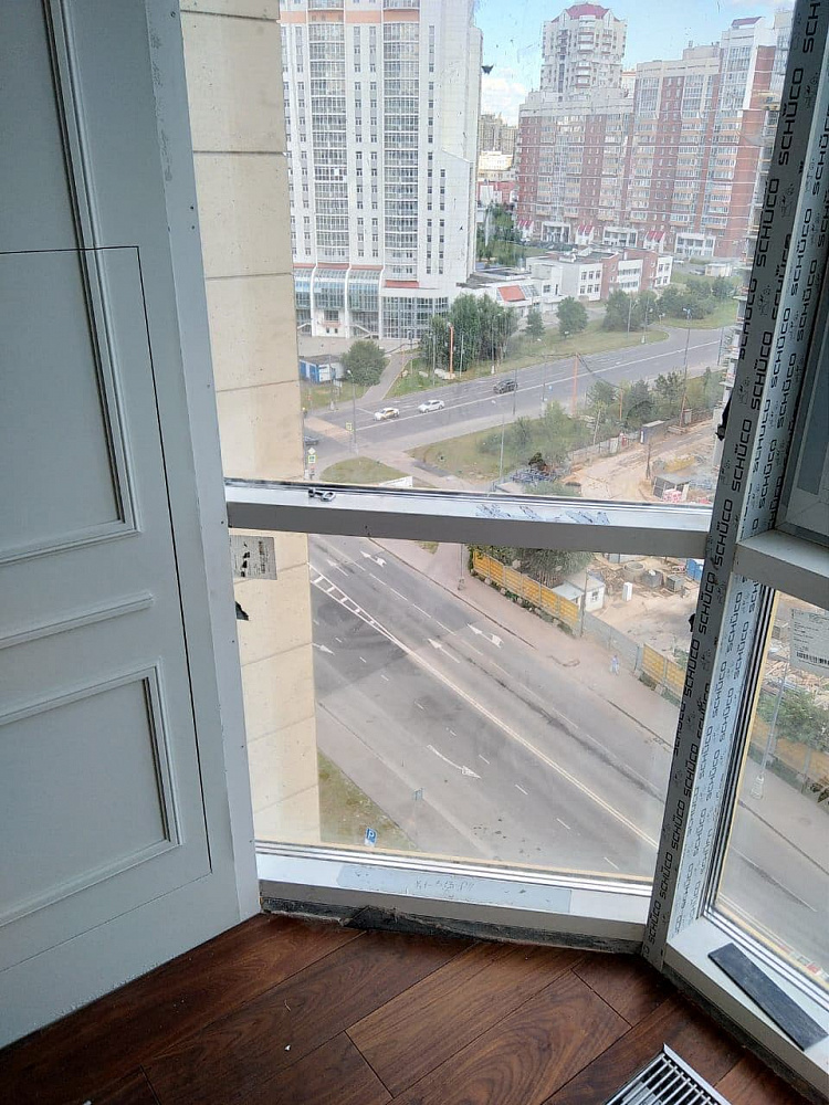 Алюминиевое остекление балкона №3